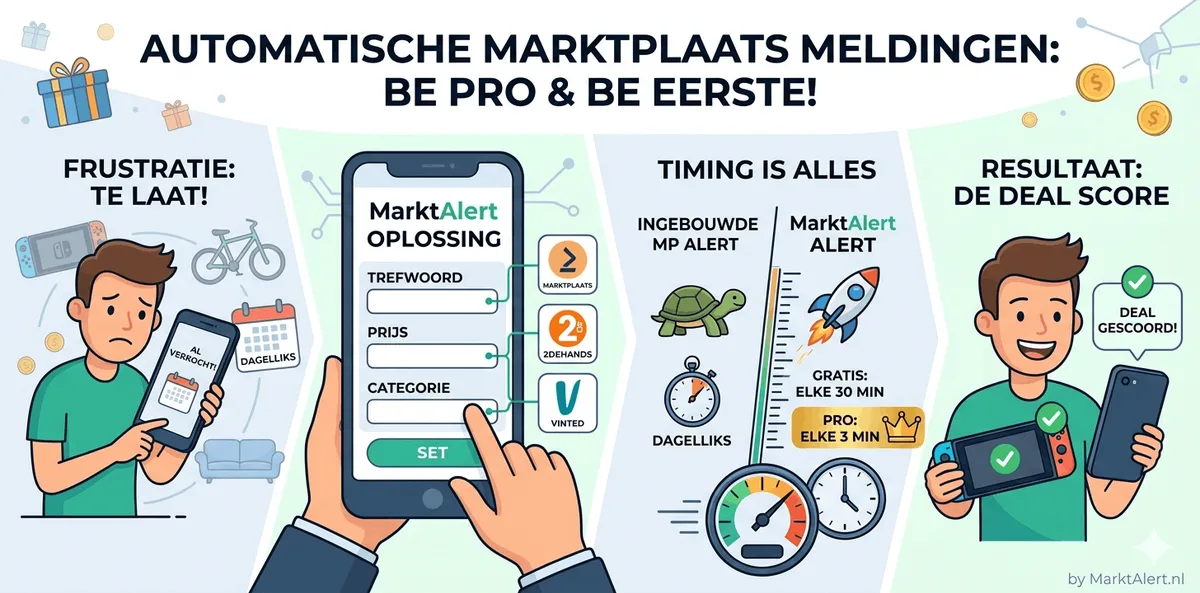 Automatisch een melding bij nieuwe Marktplaats advertenties